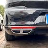2016 To 2019 for Volkswagen Magotan Passat B8 2016-2019 Rear Lip Bumper Spoiler Car Tail Throat Frame Exhaust Pipe Trim ABS