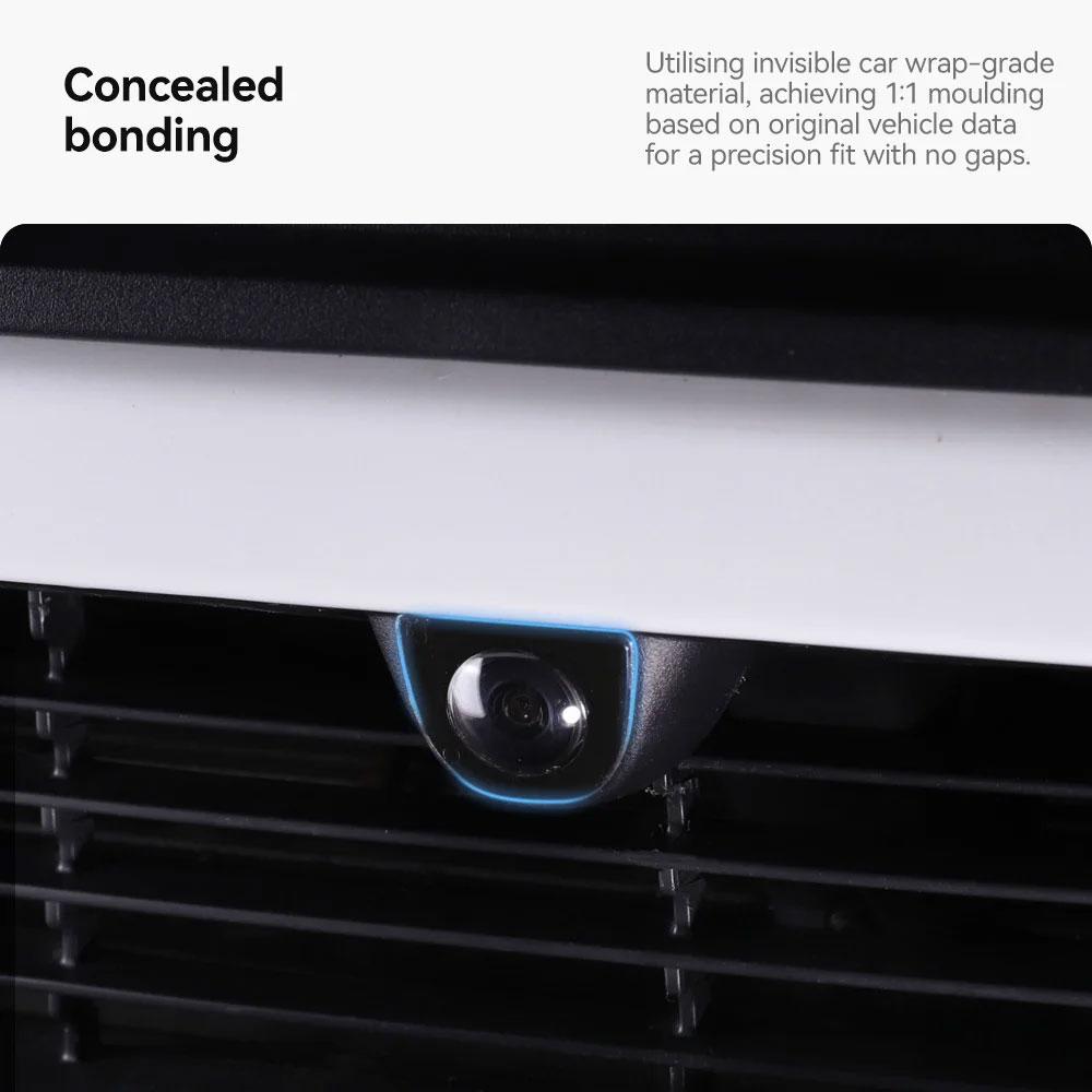 For Tesla Model Y Juniper 2025–2026, Spherical PC Protection Cap Bumper Camera Lens Case Waterproof Dustproof Scratch-Resistant