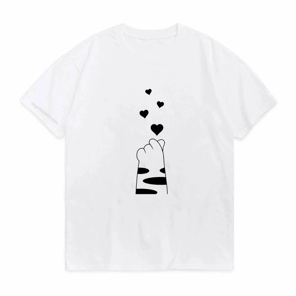 Fashion Naughty Black Cat T-shirt Women Lovely Print Graphic Tee Casual Short Sleeve O-neck Women's Y2k Sale Tops Free Shipping