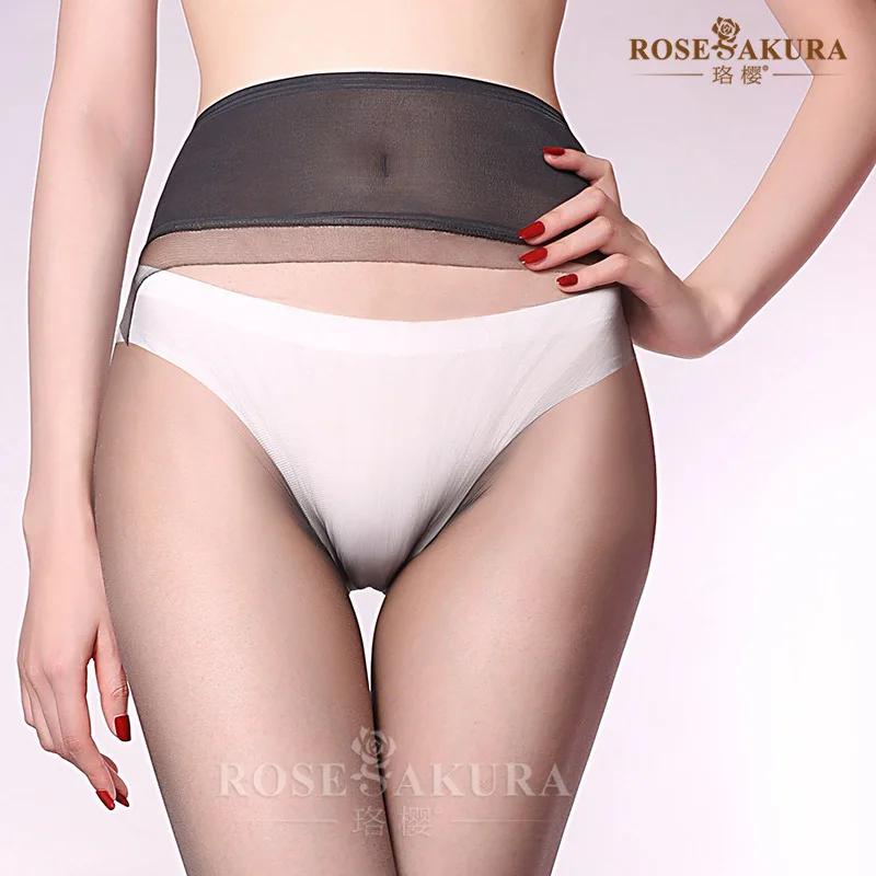 Sexy 0.1D Ultra-Thin Women Tights Deep Crotch Seamless Silk Pantyhose High Waist Breathable Stockings For Office Lady Club Party