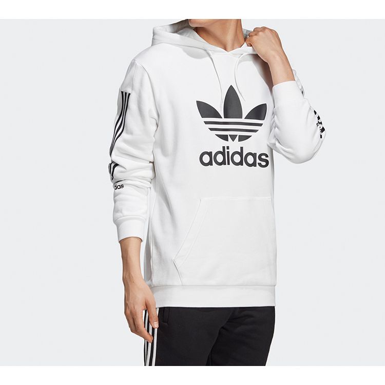 Adidas Originals Trefoil Large Logo Hoodie Men Hoodie White FL8909