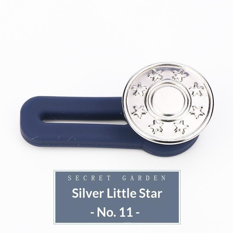 Jeans Button Extender Universal Pants Extender Button For Women Men Adjustable Elastic Waist Silicone Extender Buckle Set