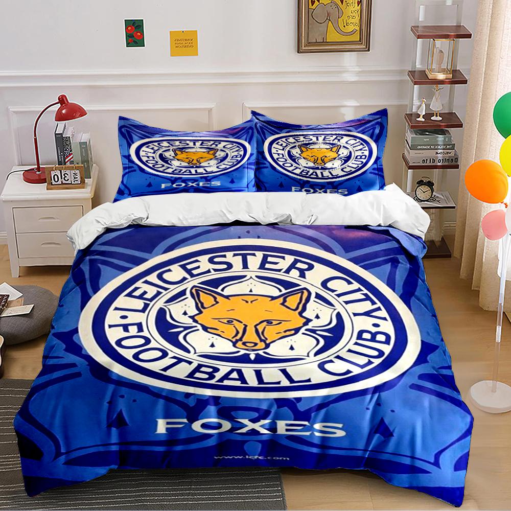 Set Biancheria da Letto Leicester City Football Club Set Biancheria da Letto (1 copripiumino, 2 federe, piumino non incluso)