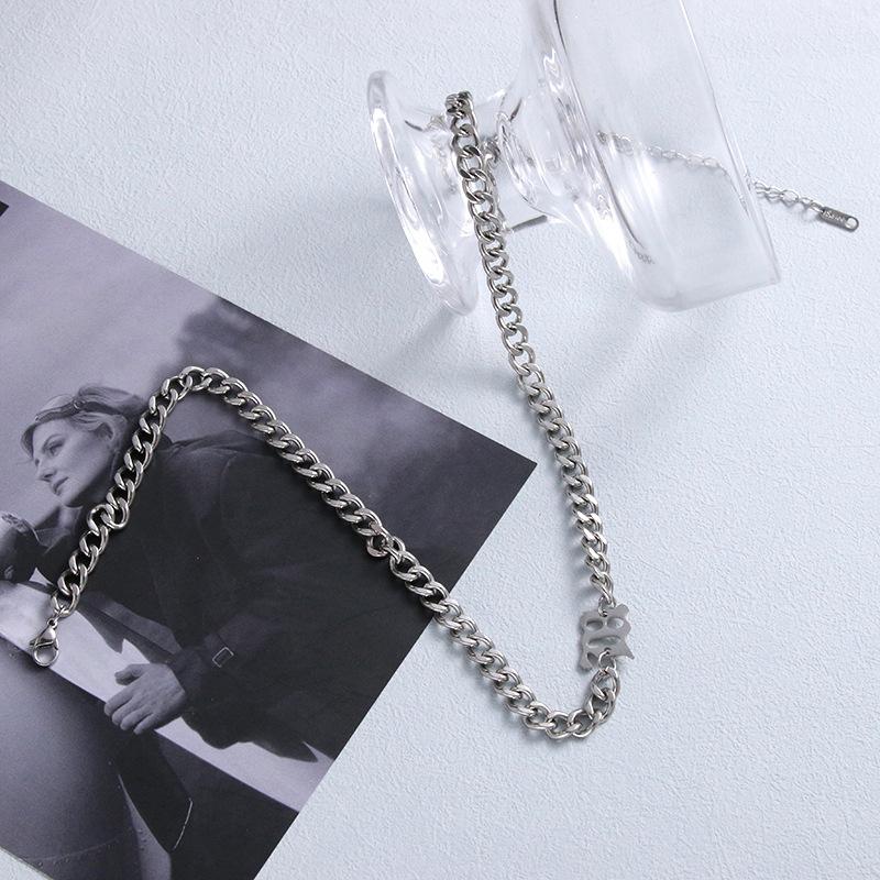 Hip-hop Cuban Chain Trendy Men's and Women's Chain Men's Accessories Jewelry Niche Thick Boys' Pendant Necklace
