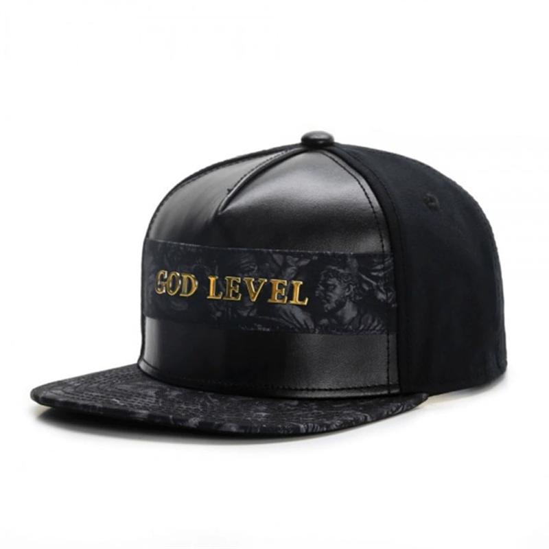 Fashio Brand Leather Cap Baseball Cap Letter Embroidery Hip Hop Hats Unisex Breathable Sunshade Versatile Street Trucker Caps
