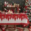 New American Table Cloth Christmas Themed Dining Table Cloth Holiday Beautification Decoration Dust-proof and Wear-resistant
