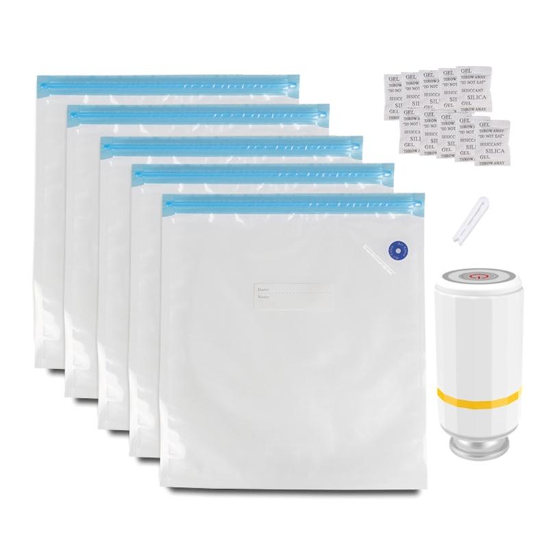 

3D Printer Filament Vacuum Compression Storage Bags Set with Electric Pump, Reusable