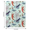 Colorful Aquatic Crayfish Species In Watercolor Throw Blanket Men'S Soft Warm Throw Blanket For Couch