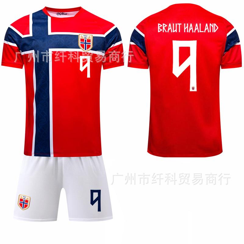 2026 Meijiamo No. 9 Harland football jersey 10 Erdgaard Norway home World Cup new red jersey #16
