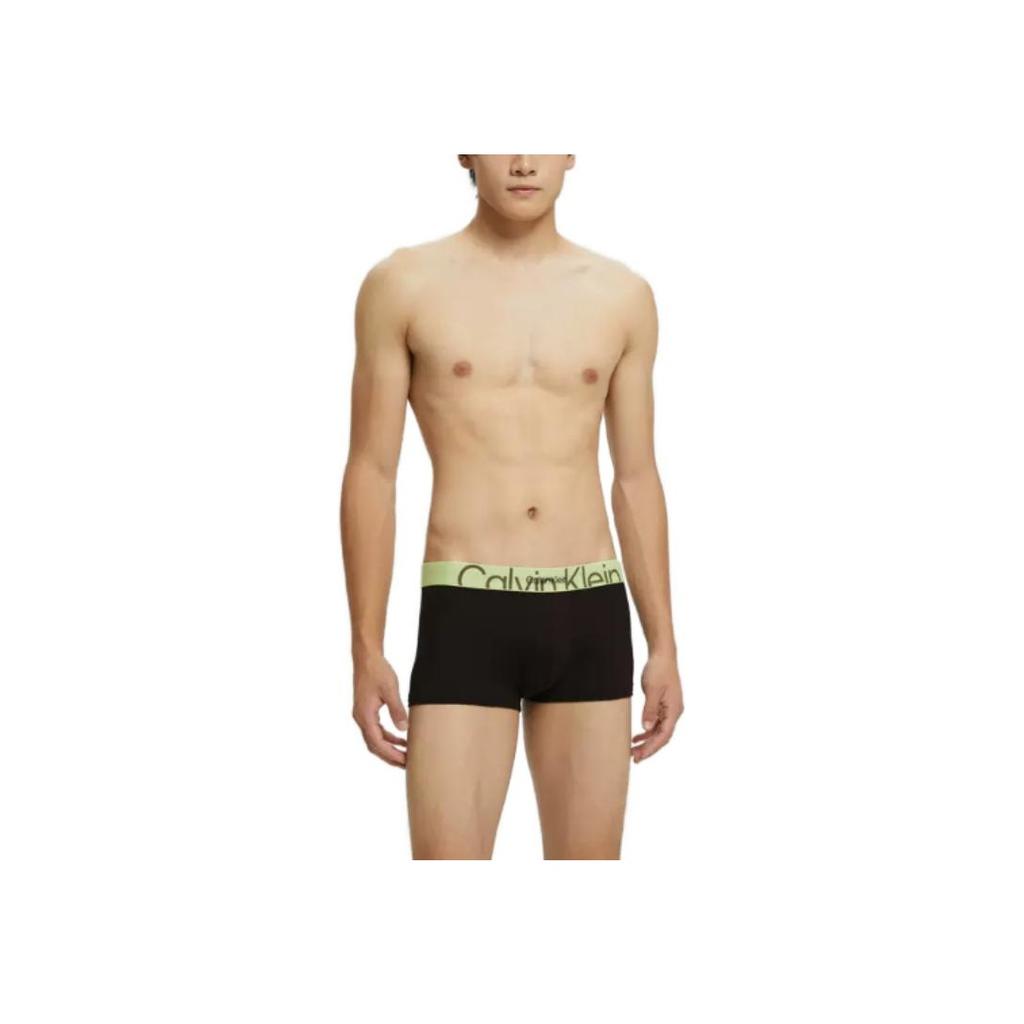 Calvin Klein Double Gravity Band Logo Jacquard Waistband Boxer Shorts Men underwear Black NB3319-5LC