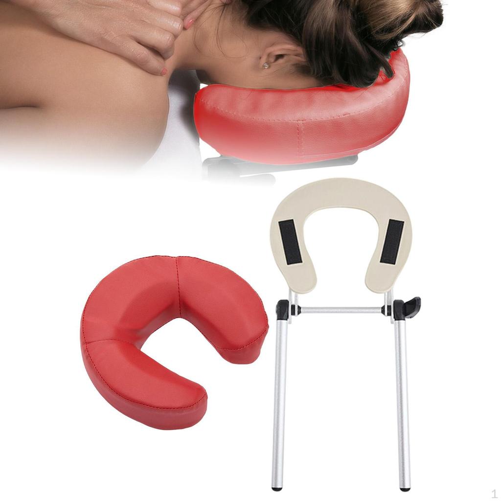 Berceau facial de table de massage réglable de remplacement avec oreiller appui-tête de chaise pour boutique maison salon