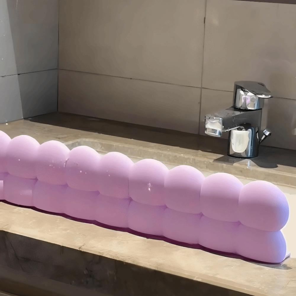 Waterproof Sink Baffle Silicone Splash Guard Anti-Splash Kitchen Water Baffle Utility Sink