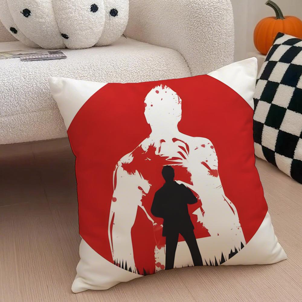 game action akuza LLike a DDragon Cushion Cover Throw Pillow Cover Hidden Button Durable Polyester Chair Cushion