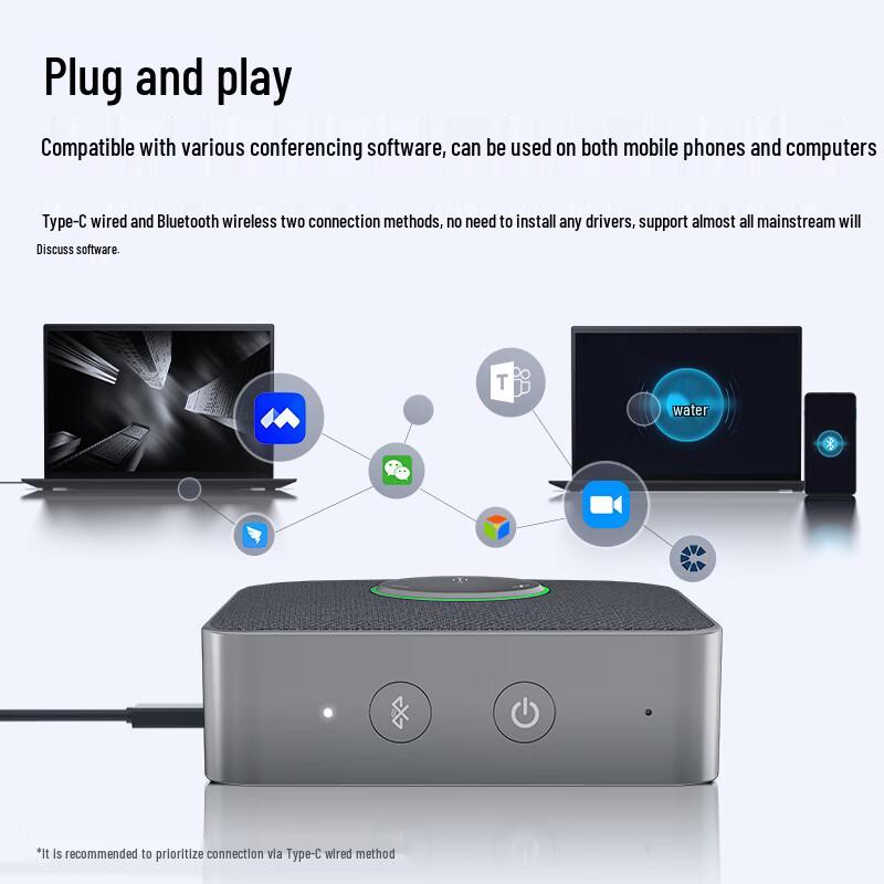 Lenovo Thinkplus Wireless Bluetooth Conference Speakerphone (CN version)