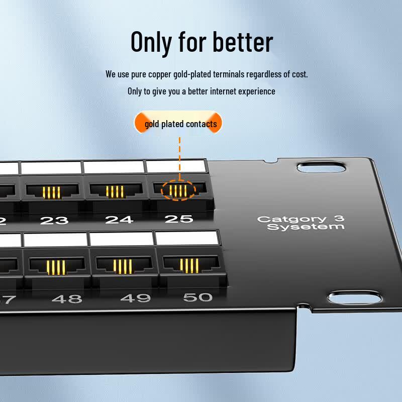 SAMZHE 50-Port Modular Voice Patch Panel