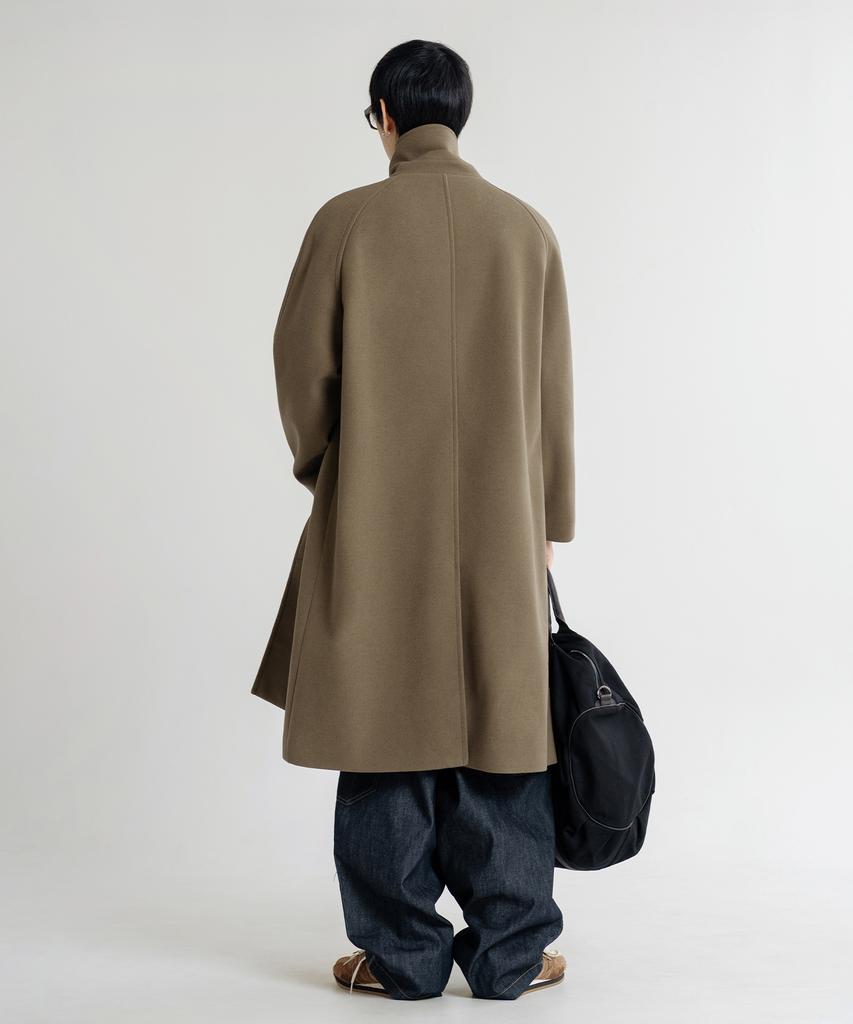 Lemain Second Wool Blend Oversized Balmacaan Coat [Beige]