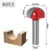 1/5pc 8mm Shank Double Edging Wood Router Bit Tungsten Carbide Cove Box Router Bit Woodworking Milling Cutter