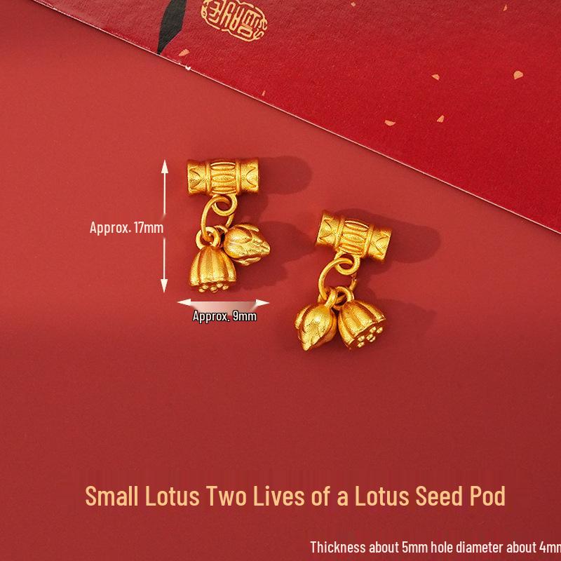 Year of the Horse Sand Gold Non-Fading Drip Oil Beaded DIY Bracelet and Jewelry Accessories.
