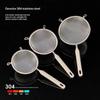 Durable 304 Stainless Steel Residue Filter With Plastic Handle Fine Mesh Strainer Flour Sieve Oil Skimmer Spoon Kitchen Utensils
