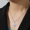 Skyrim Witch Knot Double Sided Knot Pendant Stainless Steel Geometric Necklace Women's Fashion Retro Talisman Jewelry 2026 New