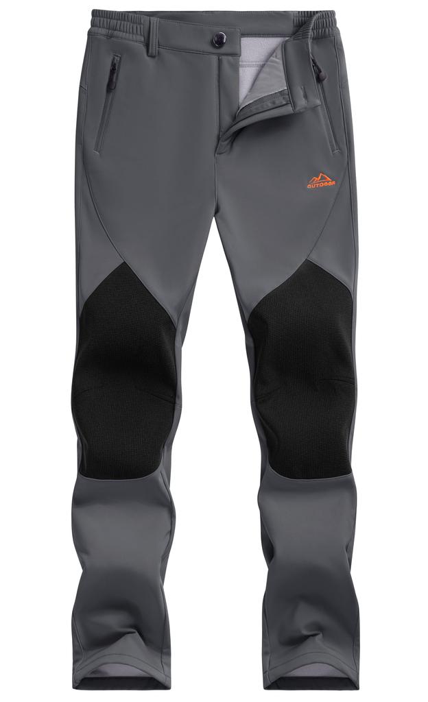 TACVASEN Winter Long Dark Cold Solid Plus Sizes Available Women's Pants, Gray, Trekking, Weather, Warm, Sports, Running, Fishing, Hiking, Jogging,