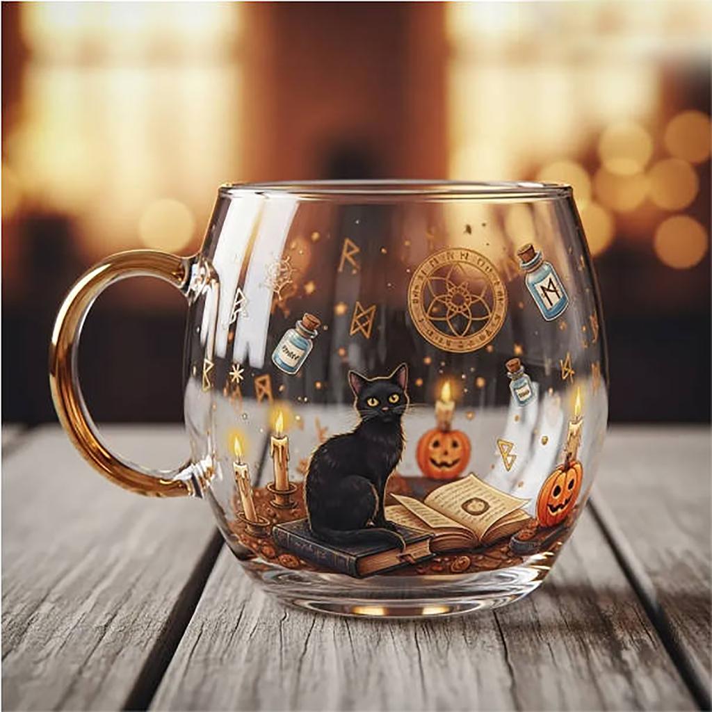 Drumul Casei Bântuite Halloween Cană Animal Negru