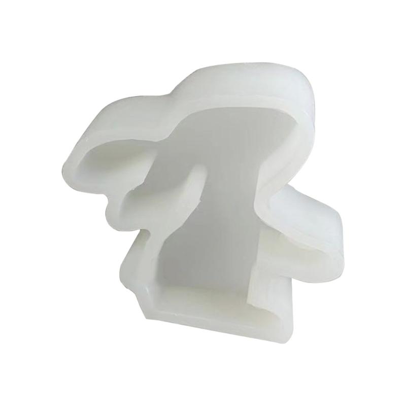 Easter Rabbit Flowerpot Vase Mold Hydroponic Plant Stand Silicone Mould Plaster Concrete Test Tube Flower Pots Molds Home