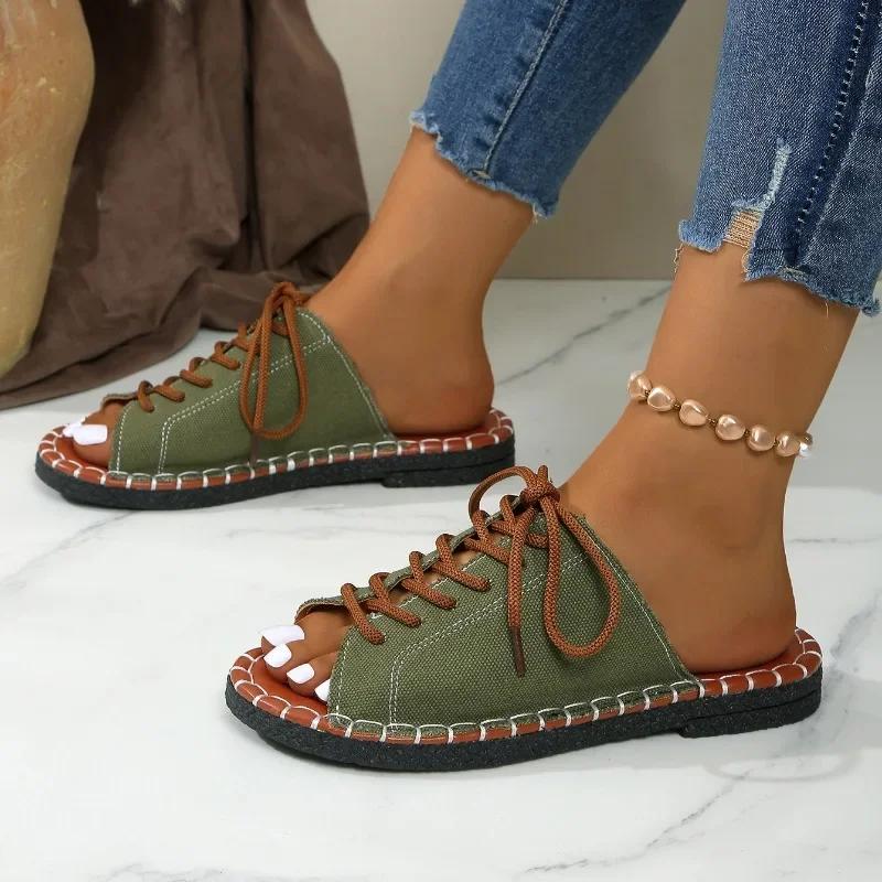 Women Slippers Casual Beach Holiday Slippers Summer Fashion Outdoor Flat Shoes Open Toe Sandals Slides Women  De Mujer