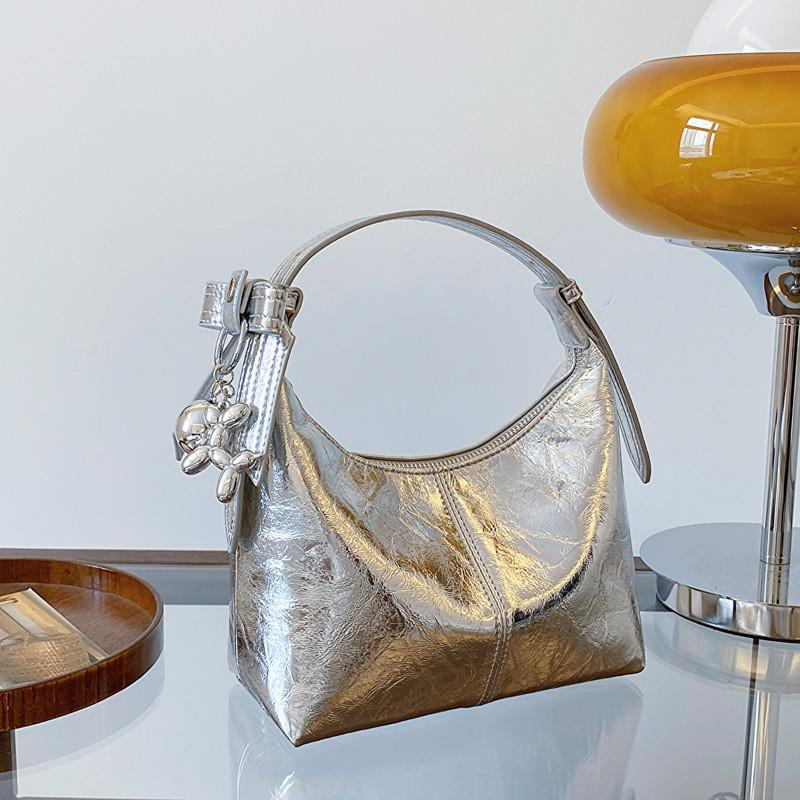 IELGY Dumpling Bag Female Fashion Handbag Simple All-Match One-Shoulder Messenger Bag