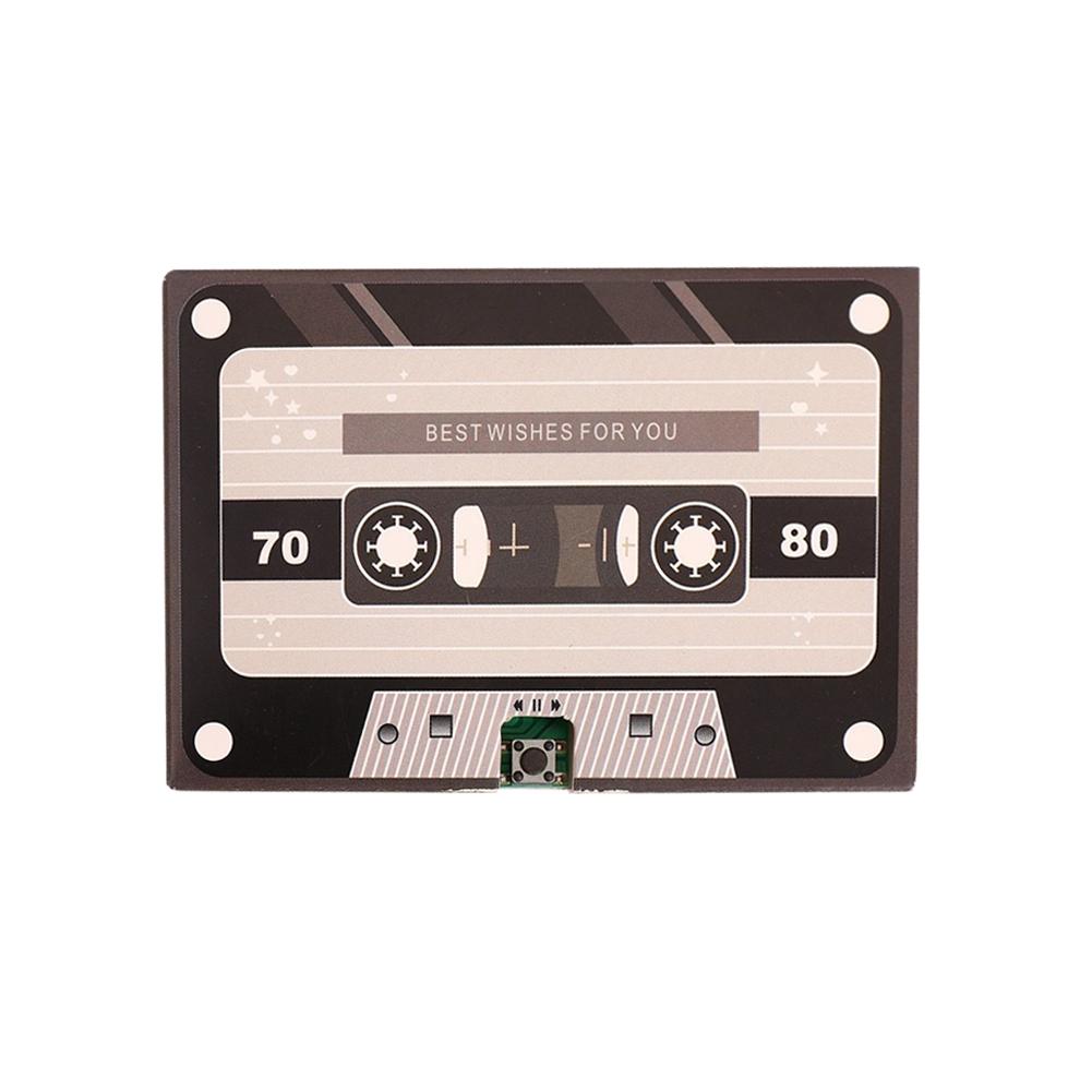 Recording Voice Card Tape Greeting Card Recordable 300 Seconds DIY Recording MusicCard Valentine's Day Anniversary Birthday Gift