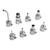 8PCS Hot Air Gun Nozzle Zinc Alloy Desoldering Nozzle Assortment Soldering Station Repair Tool