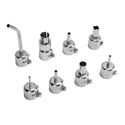 8 Piezas Boquillas Pistola de Aire Caliente Aleación de Zinc Surtido de Boquillas de Desoldadura Herramienta de Reparación para Estación de Soldadura
