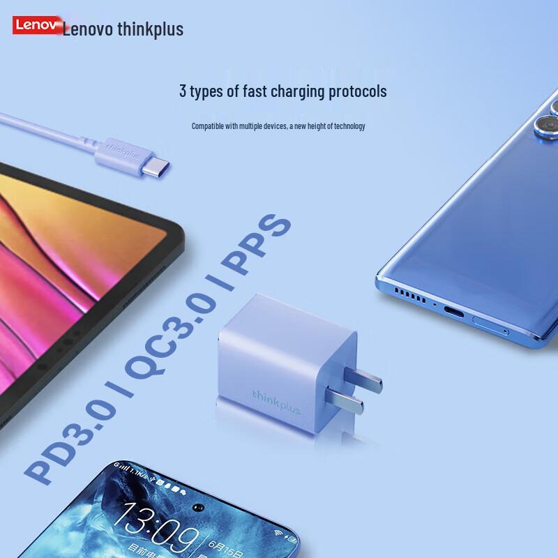 Lenovo Thinkplus 65W USB-C GaN Nano Power Adapter