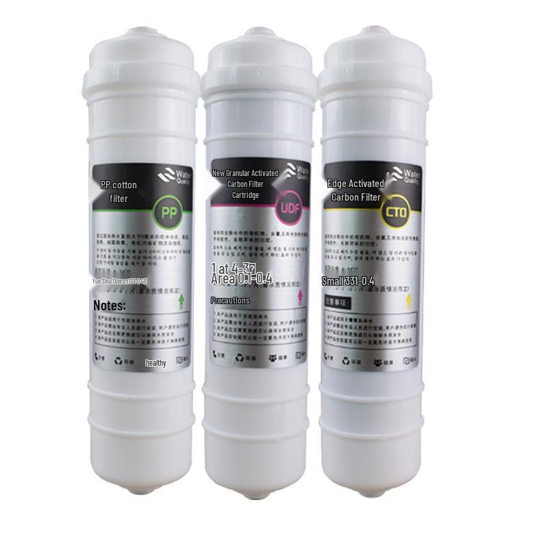Korean Style Quick-Connect Filter Set: PP/UDF/CTO Stages + UF Ultrafiltration Membrane & T33 Post-filter.