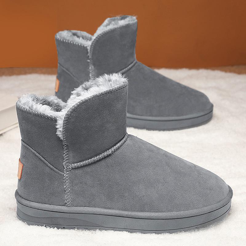 New Winter Fashion: Thick-soled Snow Boots, Men's and Women's Thickened Warm Cotton Shoes, and Casual Women's Boots