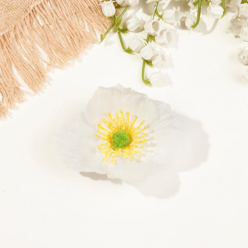 Fashion Bohemian Hibiscus Hair Clip for Women Hawaiian Flower Hairclip Girls Side Bangs Clip Beach Resort Egg Flower Hairpin