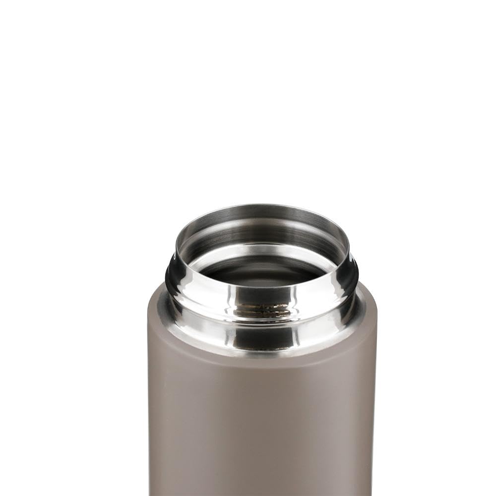 Bestco Mug Screw Vacuum Stainless Stainless Steel Cafe Bottle Bottle, Top, 500ml, Cold/Hot Insulated, Double-Layered Walled, Brown, Steel, NQ-354,