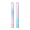 2 Pieces Cat Paw Ruler Cartoon Drawing Ruler Plastic Measuring Ruler Multifunctional Drawing Ruler Gift for Student Kid
