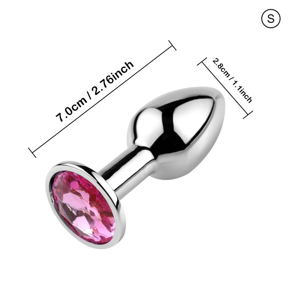 S/M/L Metal Anal Plug Butt Plug Sex Toy Butt Toy for Women Men Couples Gay Adult Game Masturbator Anal Diamond Sex Shop