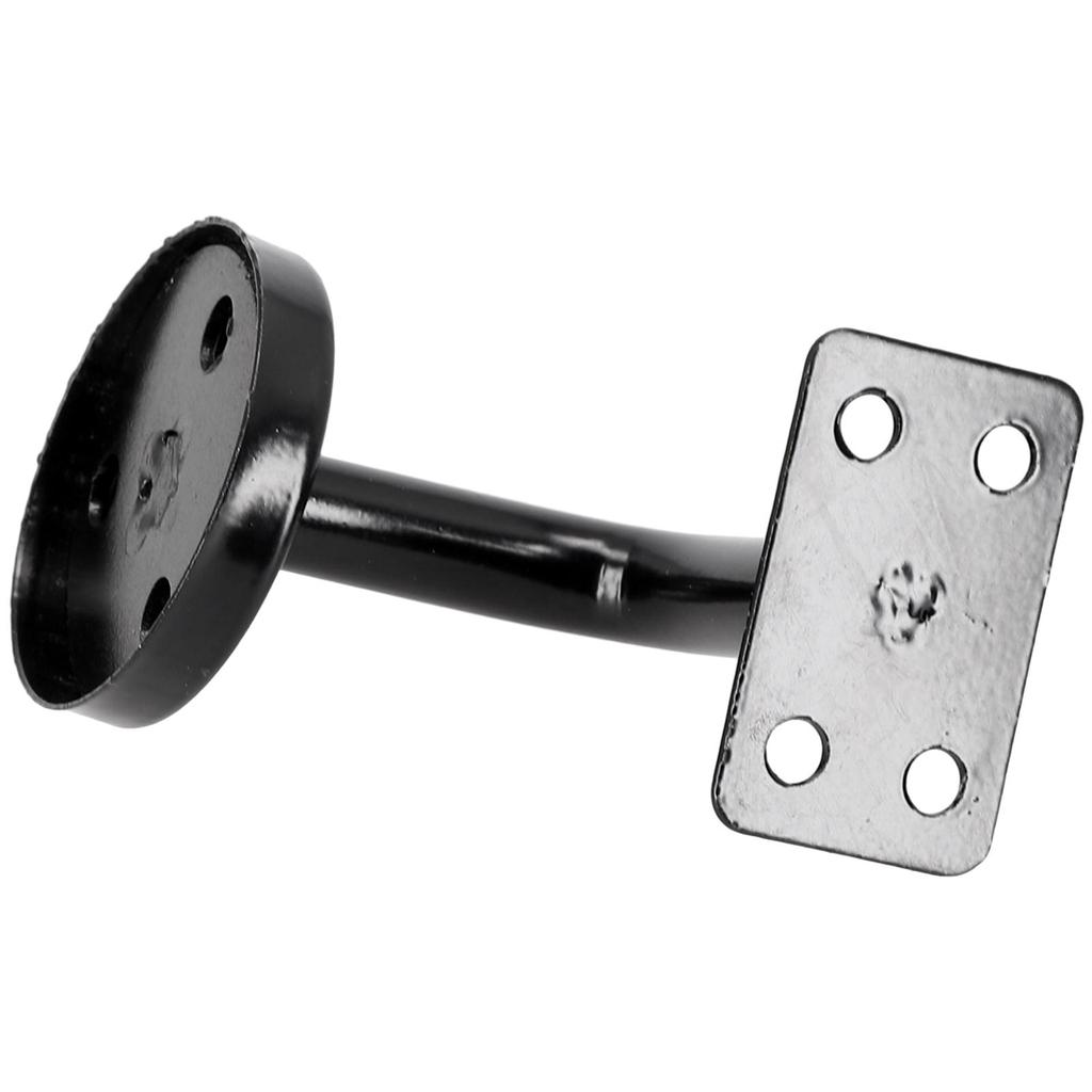 Svart rekkverkfeste med veggstøtte Fest rekkverket ditt sikkert