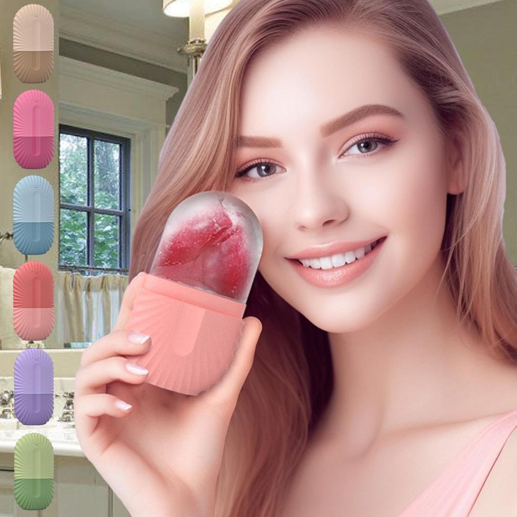 Silicone Ice Cubes Trays Beauty Lifting Ice Ball Face Ice Massager Beauty Facial Contouring Eye Roller Ice Trays Reduce Acne