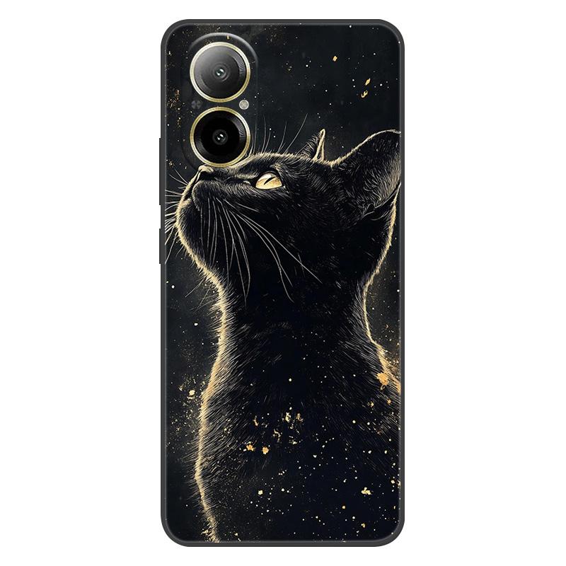 Pro Realme C67 4G C65 Pouzdro Mramorové Měkký Matný Silikonový Zadní Kryt Pro Realme C53 C55 Celé Tělo Telefonu RealmeC67 Coque Fundas