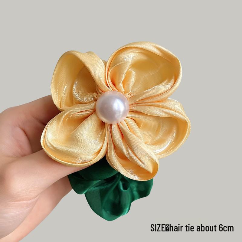 

Резинка для волос в пасторальном стиле с цветами 2024: Женская эластичная резинка для волос и веревка