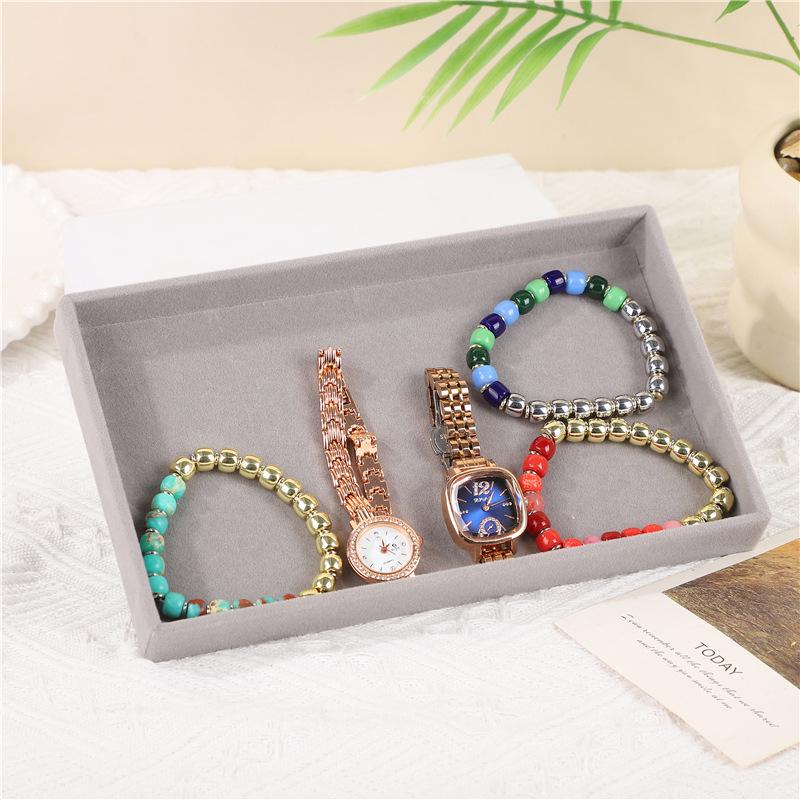 Velvet Multi-layer Jewelry Box with Large Capacity for Bracelets, Necklaces, Earrings, and Rings