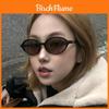 Retro Oval Glasses Uv400 Sun Protection For Fashionable Sunwear