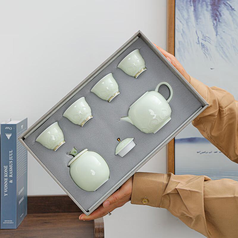 Ailan Huijia Kung Fu Ceramic Tea Set 6-Piece