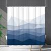 Shower Curtain Waterproof And Mildew-Proof Line Lattice Bathroom Striped Bathroom Curtain Shower Curtain Partition Curtain Free Of Punching