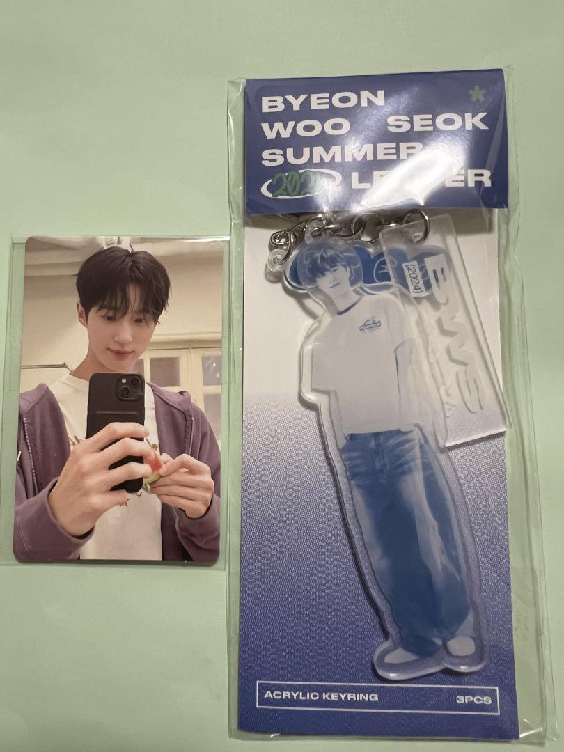 

[USED] Byun Woo Seok Acrylic Key Ring Acrylic Key with Trading Card Fan Meeting