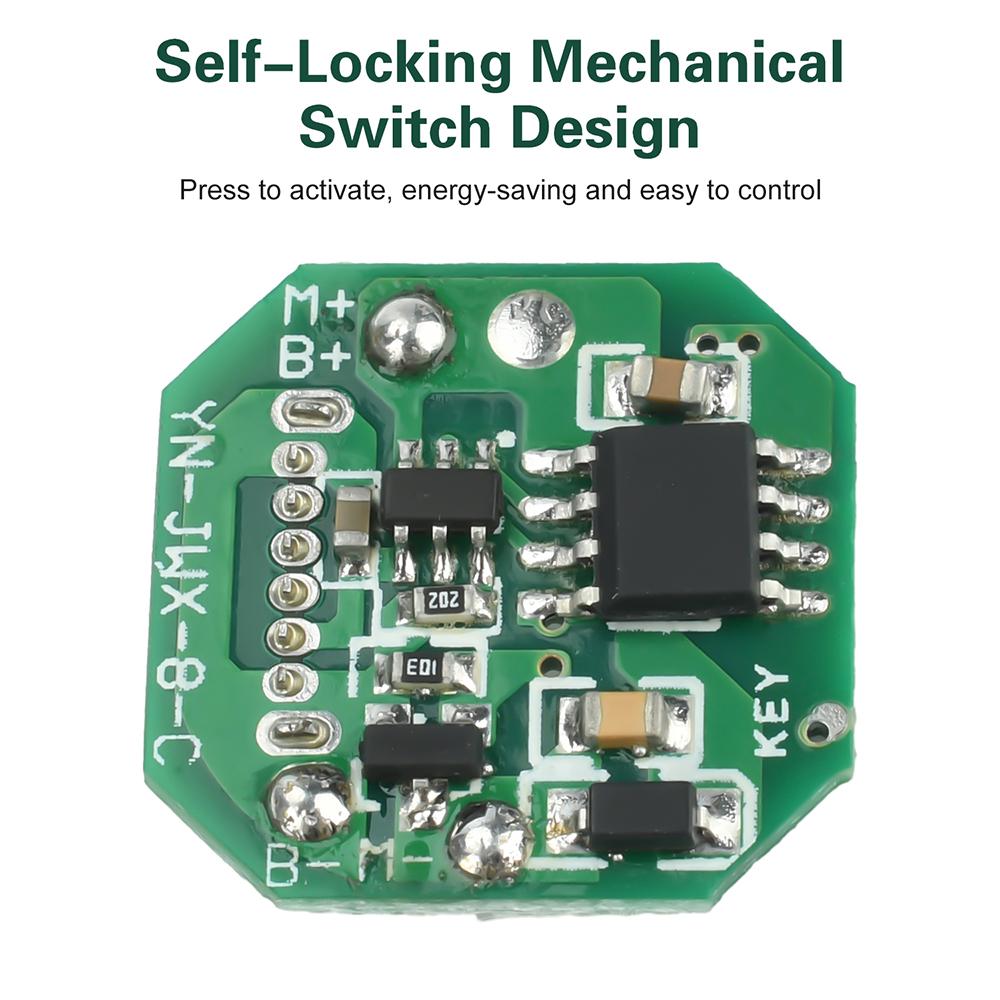 DC3.2-4.2V Strong Flashlight Driver Board 20W+ lamp beads 1-speed Flashlight Drive Controllor Type-c Charging Discharging Module