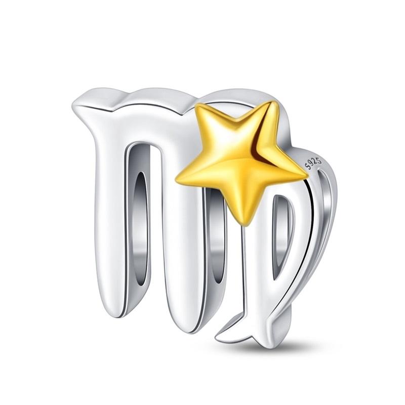 Copper 3 Types Of Twelve Zodiac Charm Series Beads For Original 3Mmbracelet Diy Making Women Jewelry Gifts